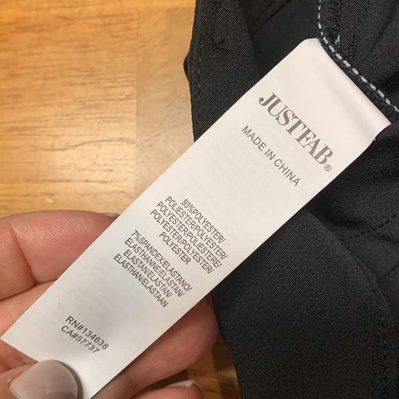 NWT JustFab black stripe pant 👀 - Picture 5 of 7